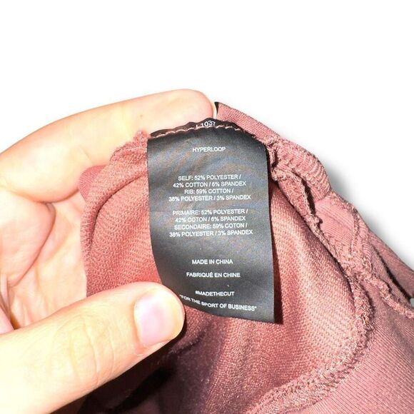 Cuts Split Hem Blush Red Pullover Hoodie Sz XL - Picture 6 of 7